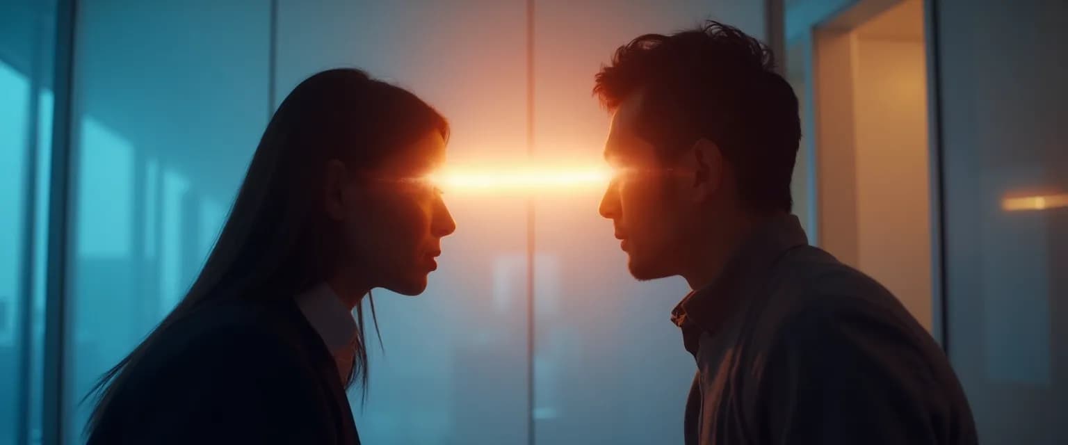 Manager using emotional intelligence and team building techniques to resolve team conflict