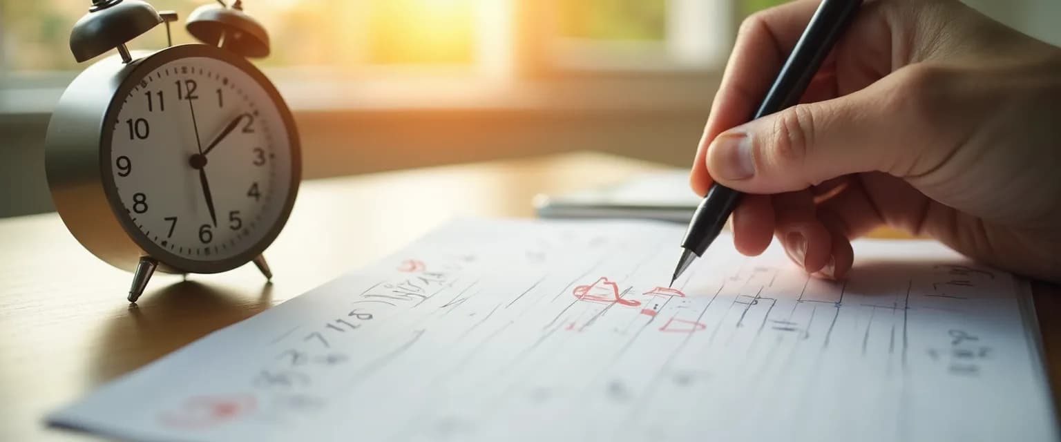 Person connecting personal values to tasks to overcome procrastination patterns