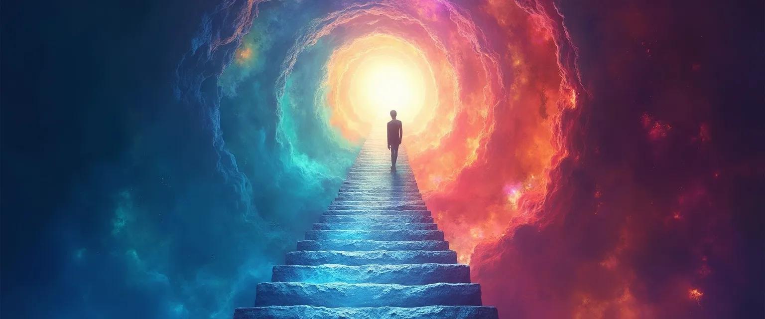 Diagram showing the 7 levels of consciousness and self awareness with practical applications