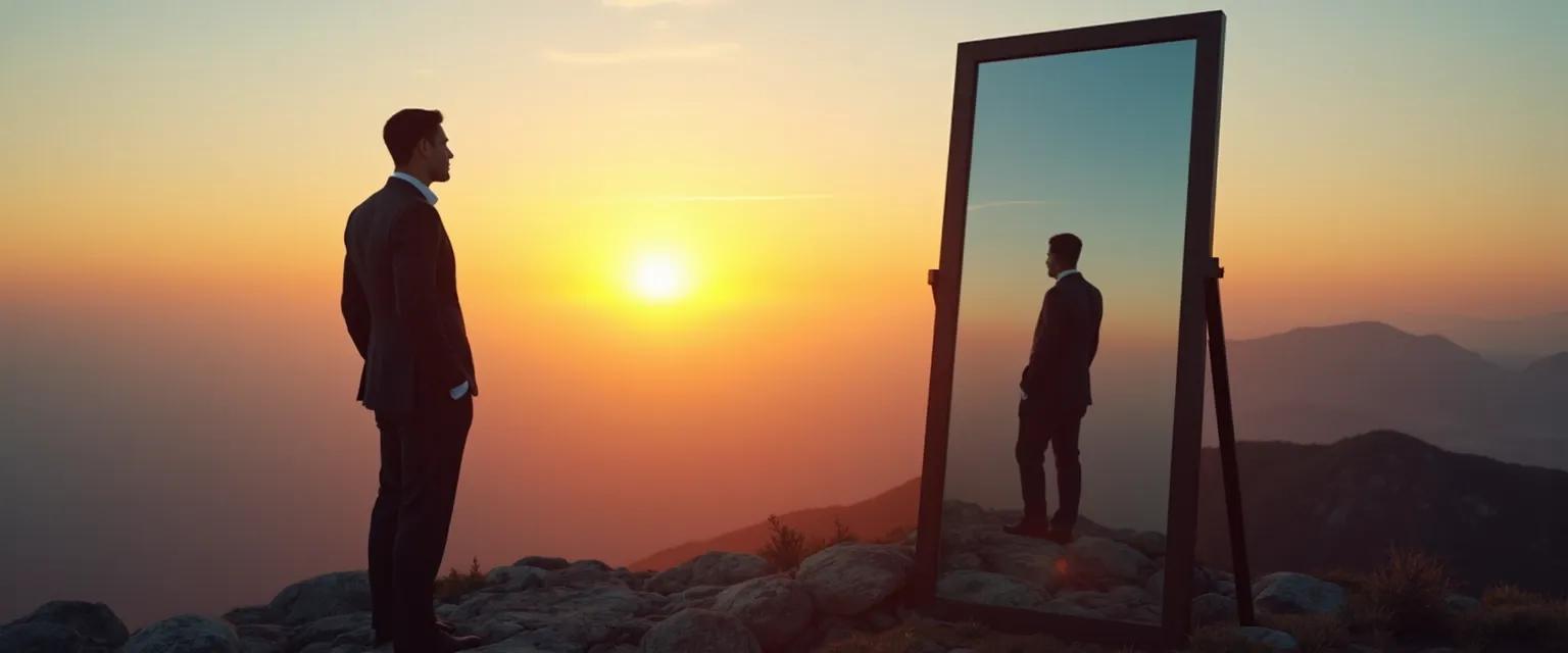 Leader practicing unconventional self-awareness techniques beyond Harvard Business Review methods