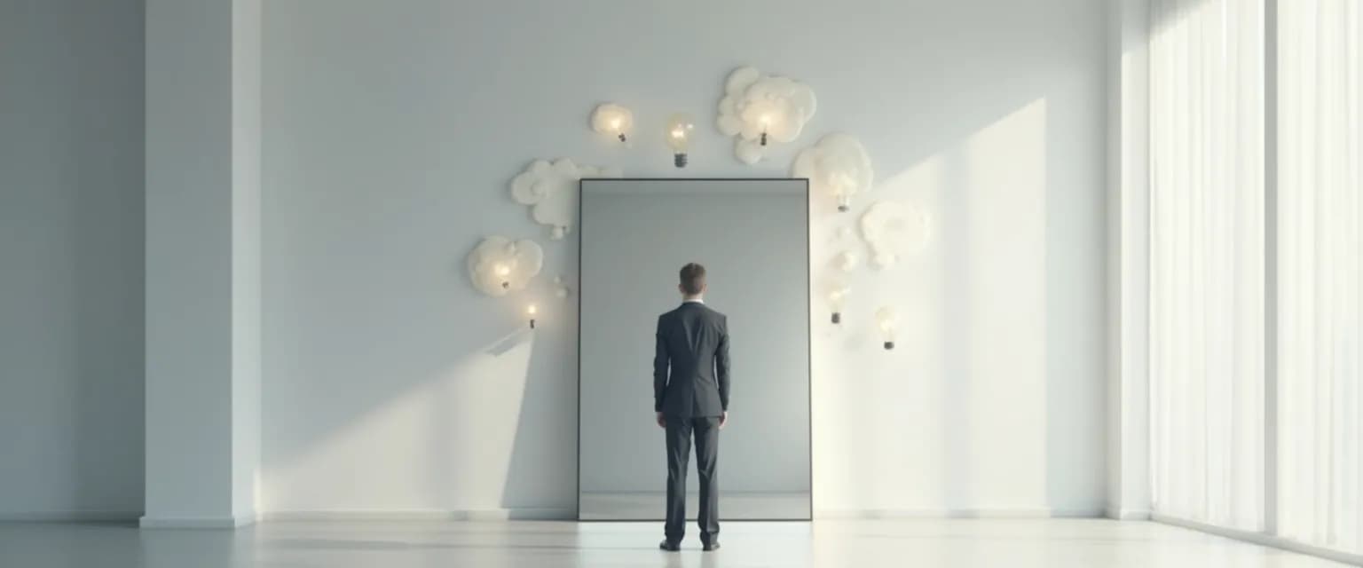 Professional using self-awareness at work exercises to improve leadership skills