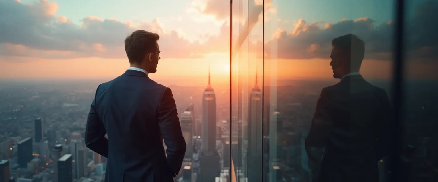 Business professional developing Forbes-level self-awareness using alternative techniques to meditation