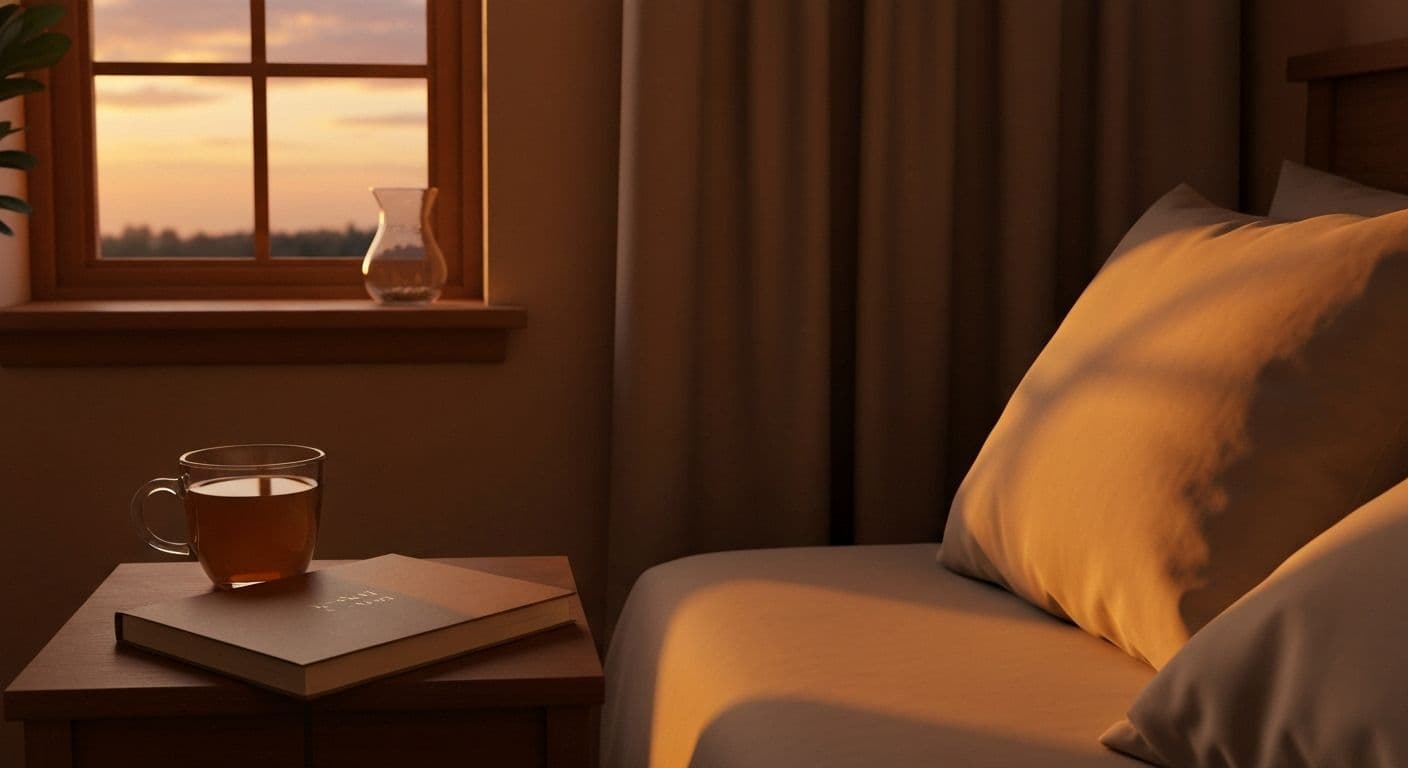 Person creating a peaceful evening routine post breakup with calming activities and self-care rituals