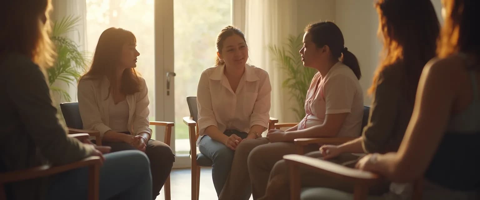 Person confidently entering their first GriefShare grief recovery support groups meeting