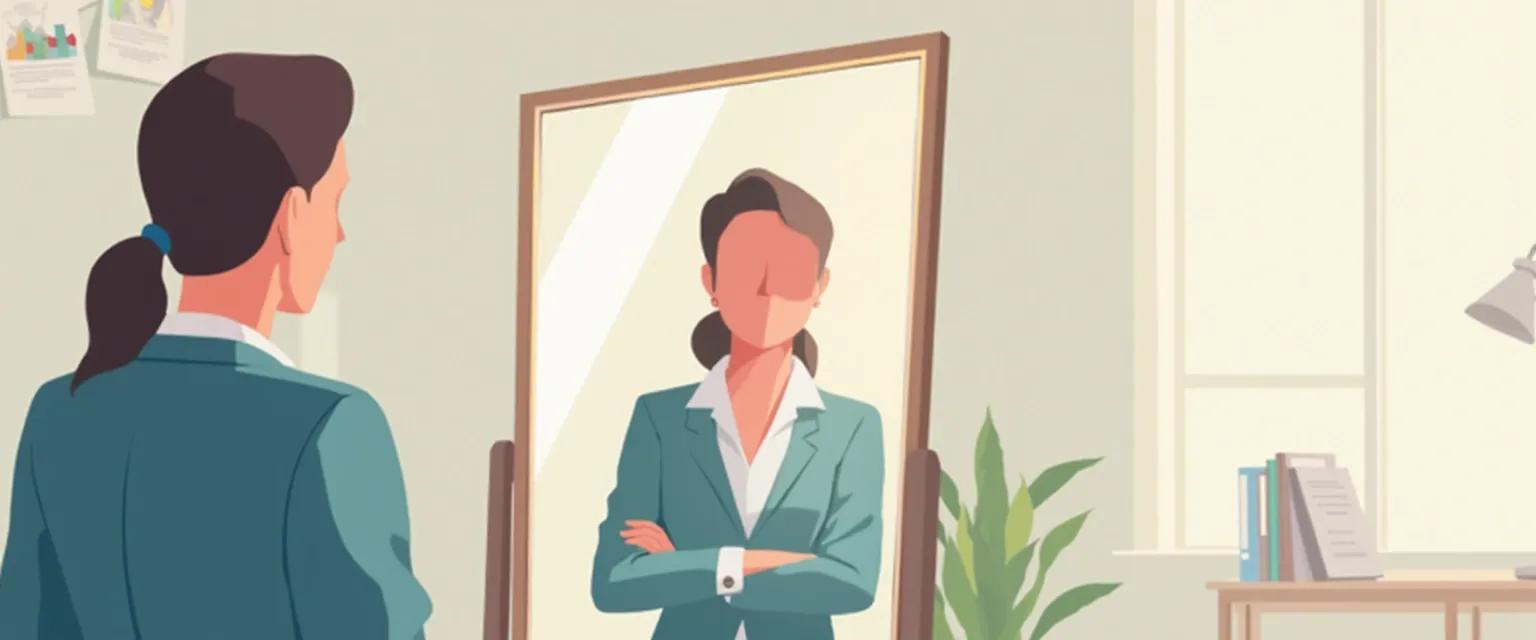 Manager practicing self-awareness techniques to improve leadership effectiveness