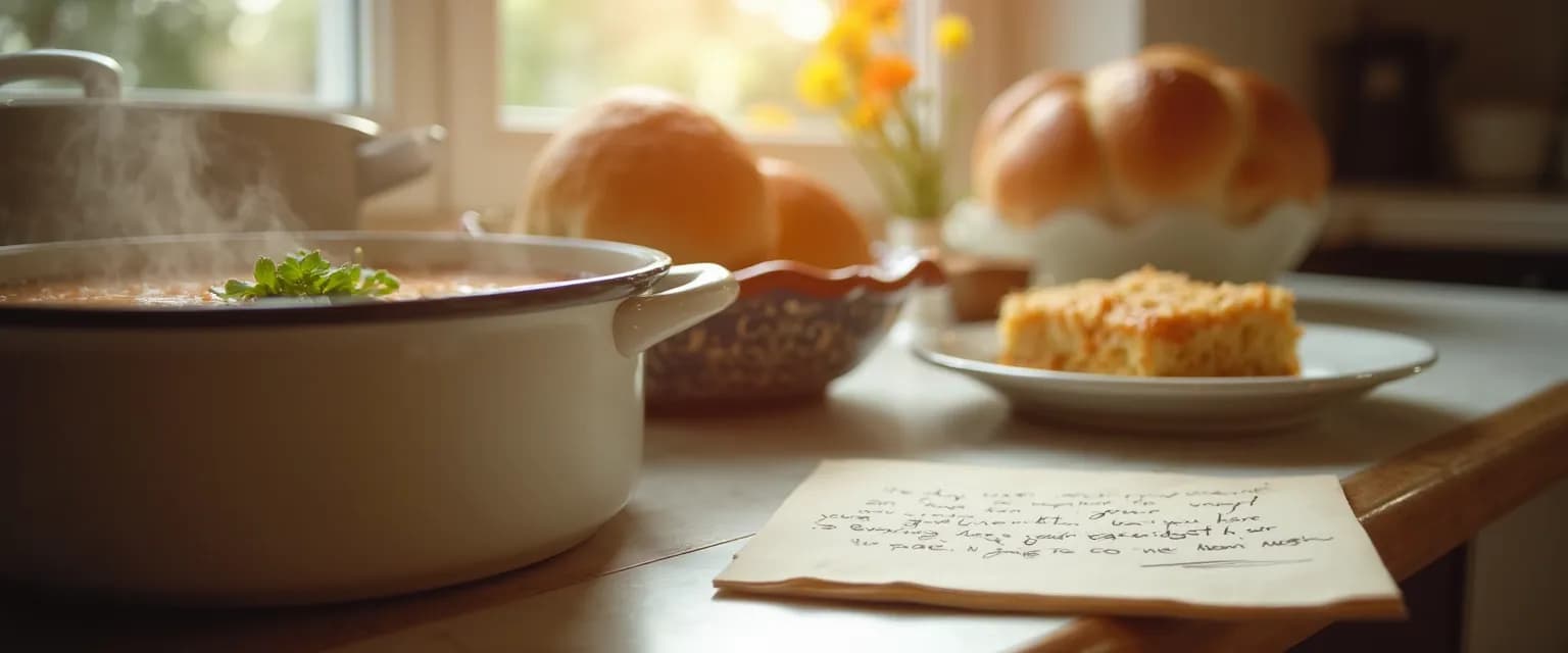 Comforting food gifts showing what to get for someone who is grieving