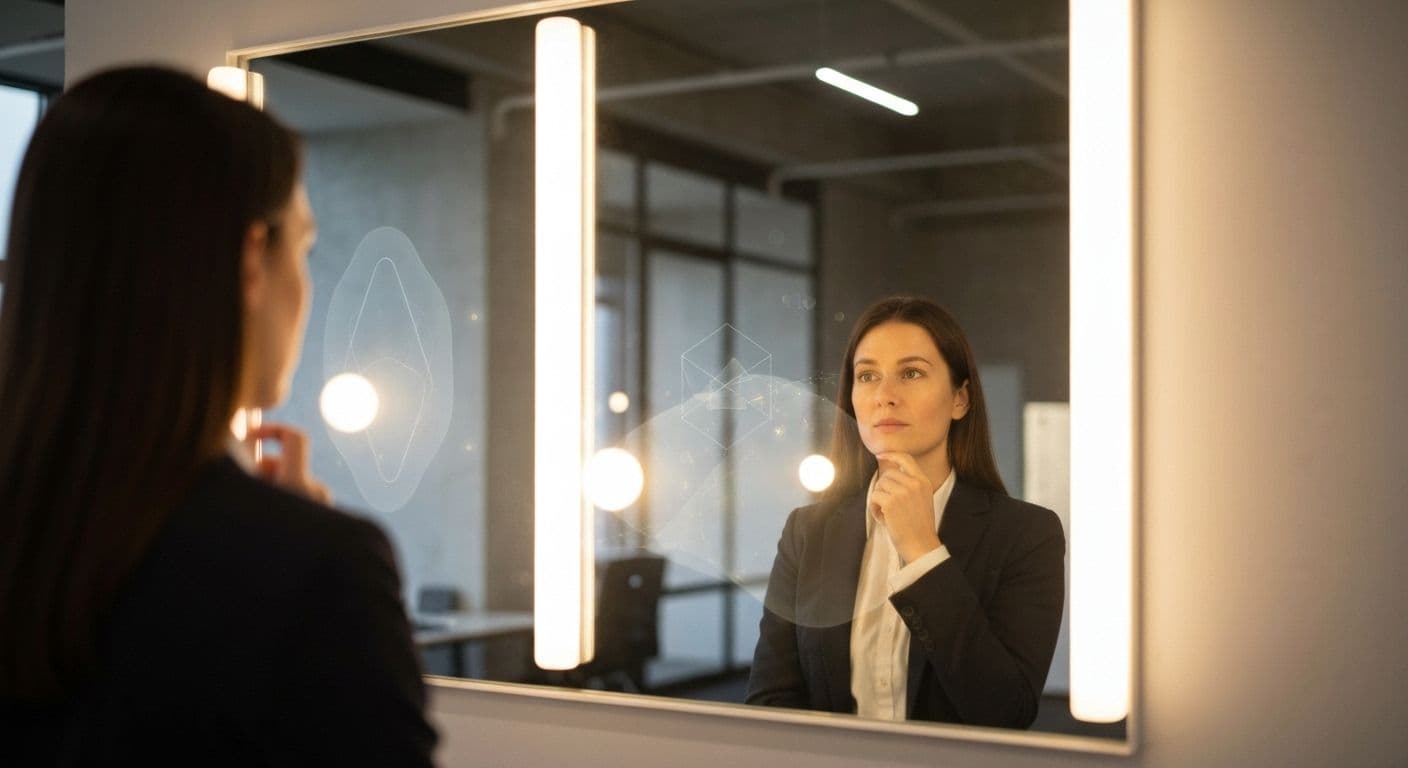 Professional demonstrating self awareness and development skills in workplace setting