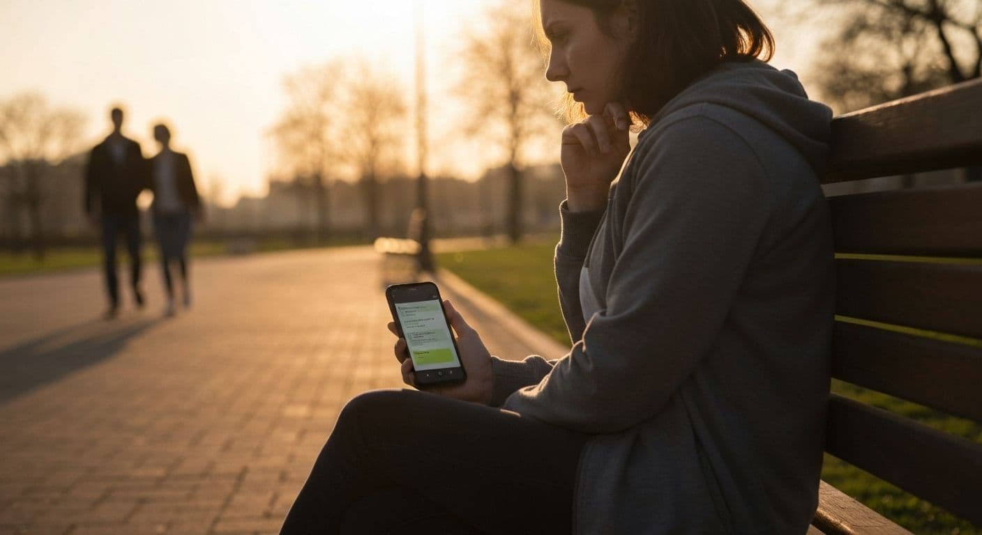Person reflecting while dealing with a breakup and considering emotional boundaries