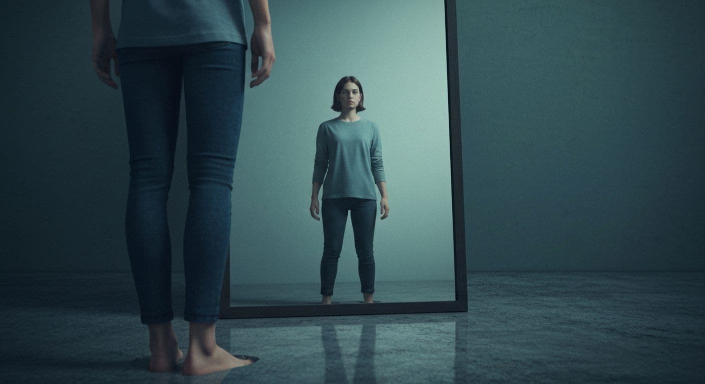 Person reflecting on self discovery and self awareness while taking action steps toward personal growth and behavioral change