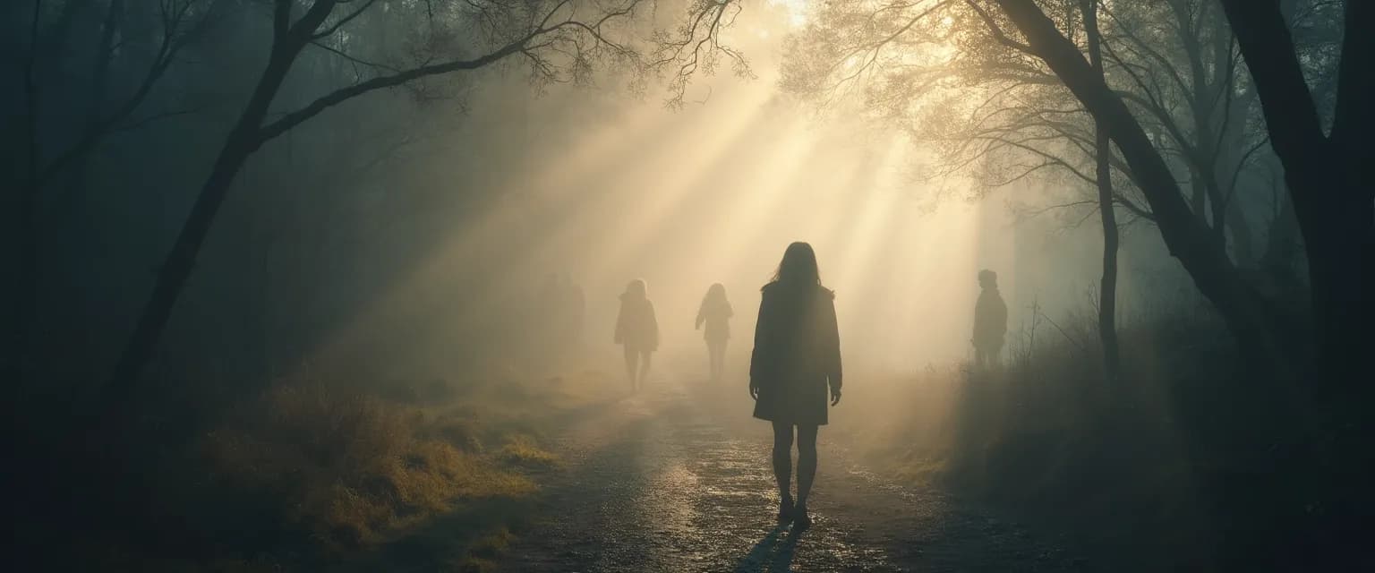 Person reflecting on how to get over the loss of a friend while looking at old photos