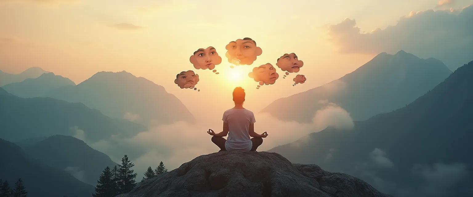 Woman practicing gentle Mark Manson self-awareness alternatives through mindful reflection