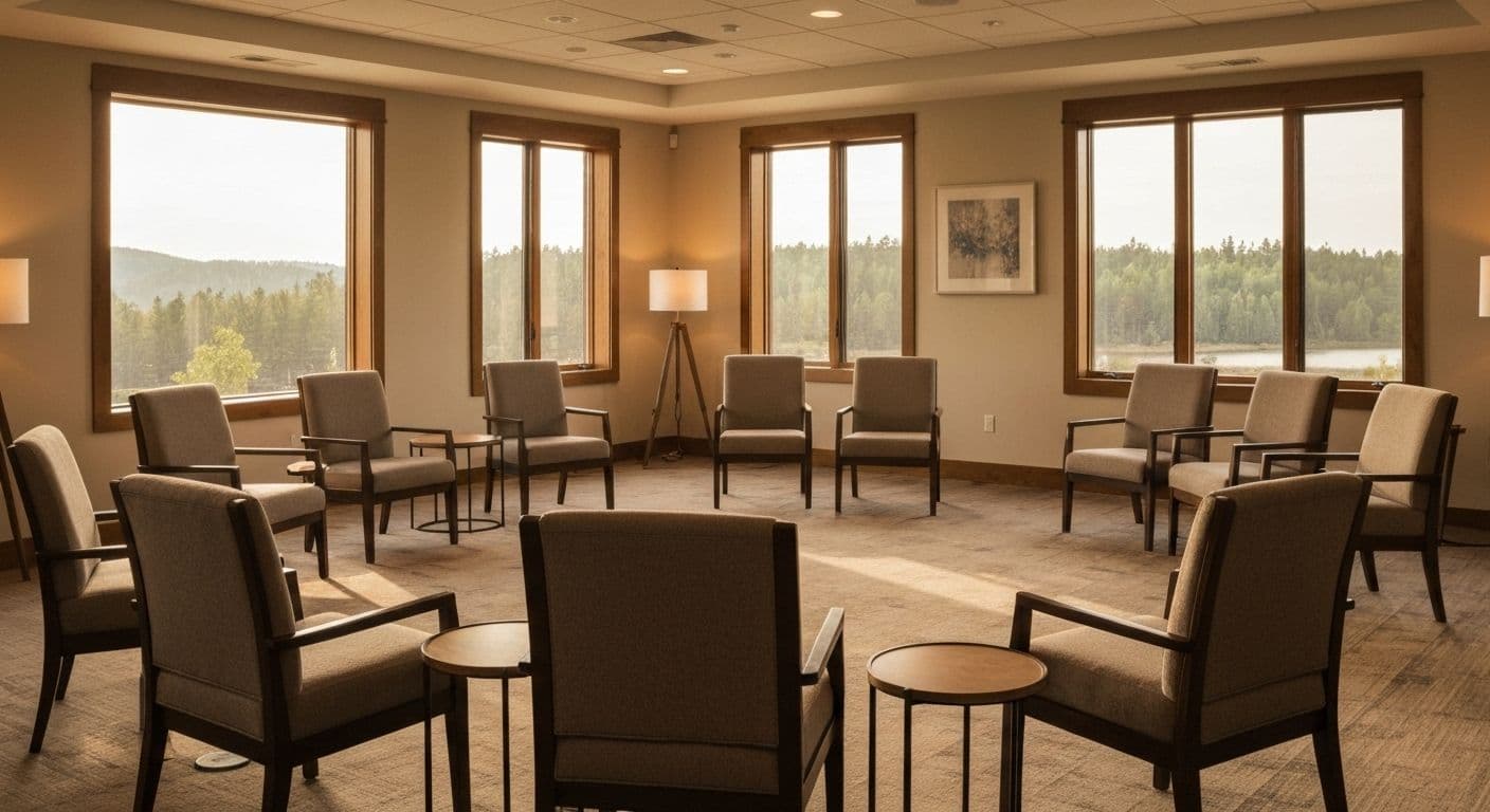 Person walking to local grief sharing groups near me in accessible neighborhood location