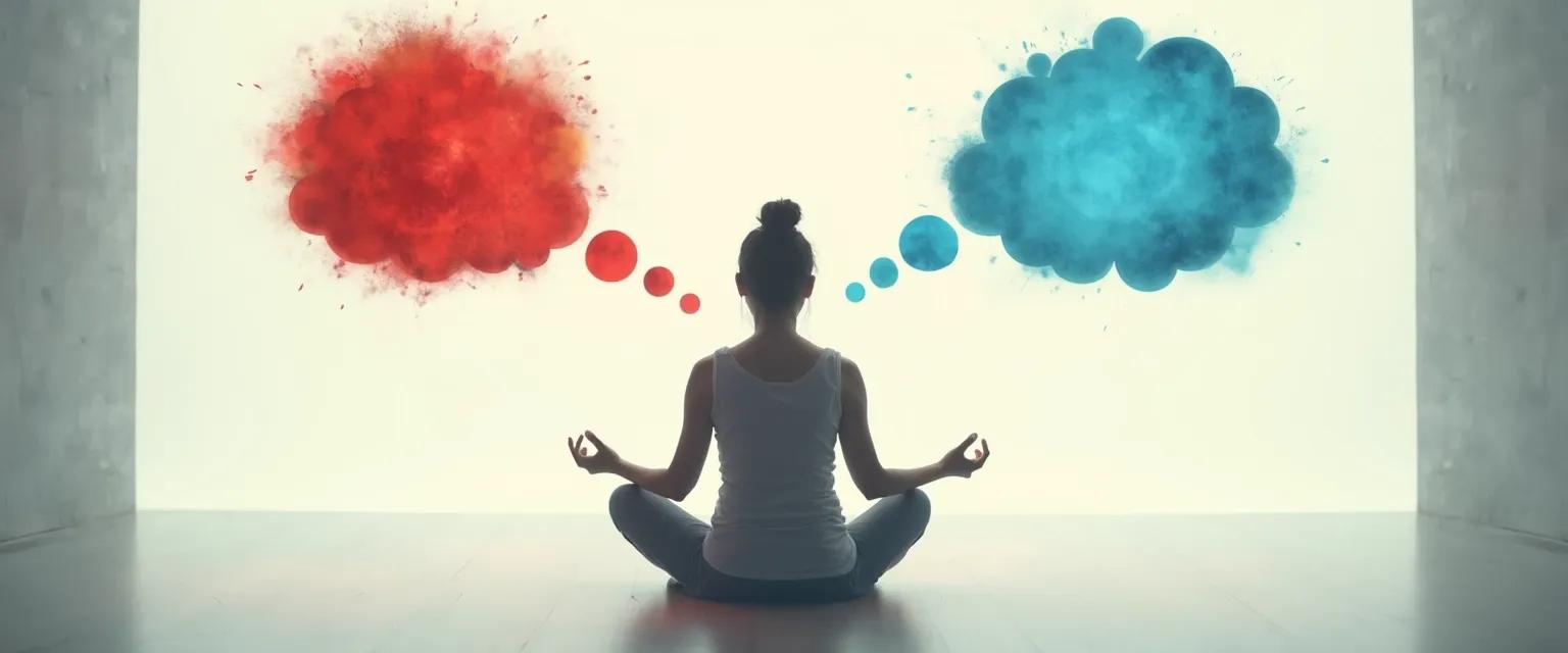 Person practicing Mark Manson's self-awareness techniques for anger management