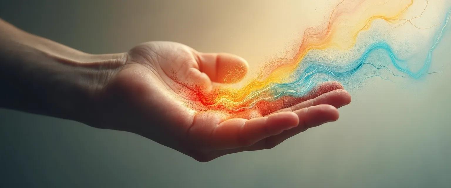 Person mapping their emotional self-awareness patterns and identifying unique emotional fingerprints