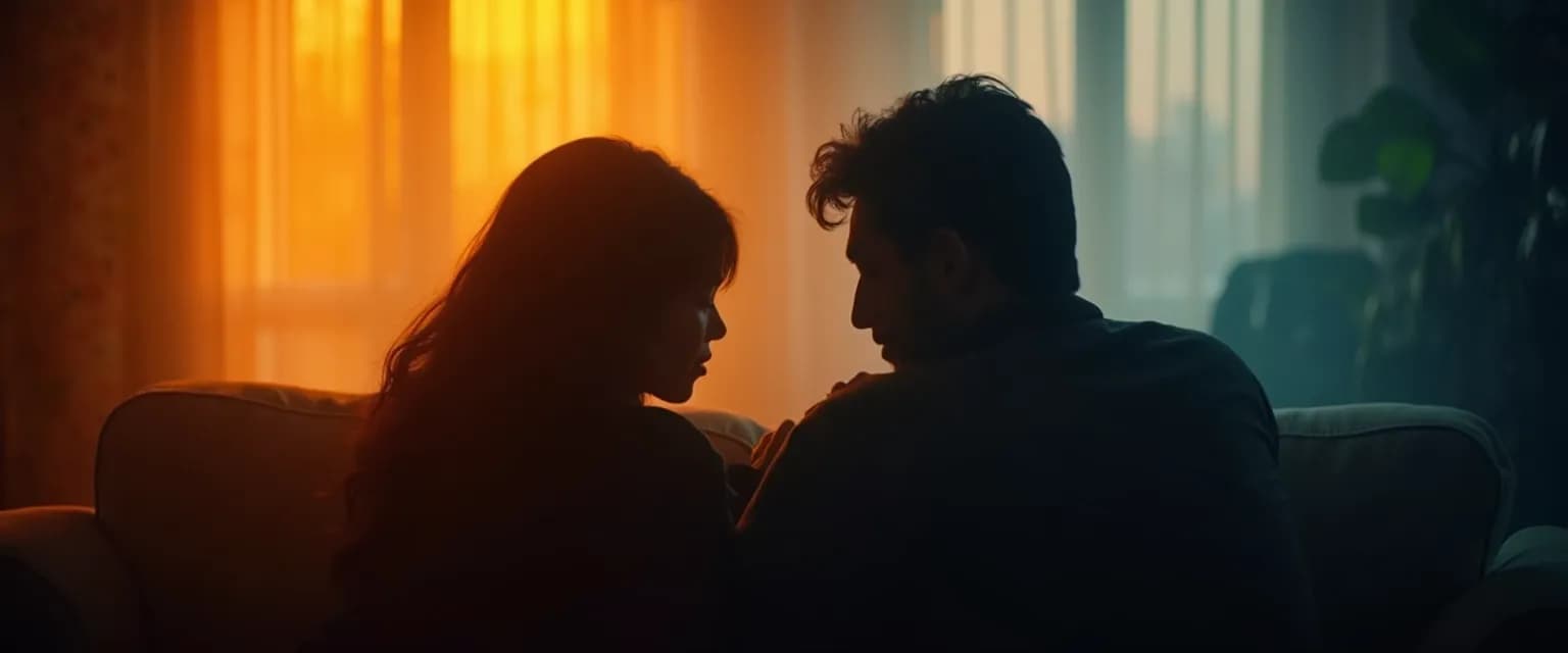 Couple communicating effectively to prevent bipolar sudden breakups during mood shifts