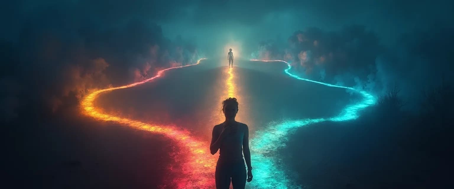 Person using emotional intelligence techniques to make better daily decisions