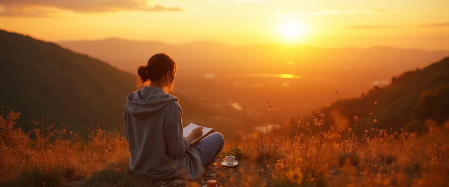 Person practicing daily happiness techniques when feeling 'I just want to be happy'