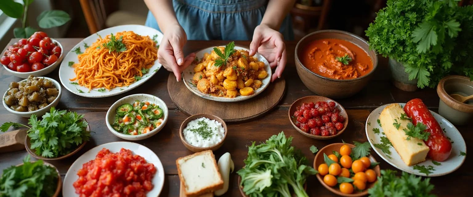 Person developing individual awareness through mindful cooking experience