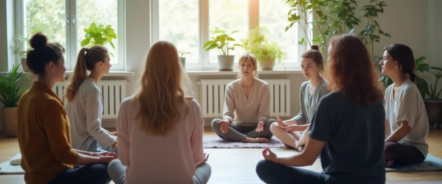 Professional using exercises to improve own self and social awareness in an office setting