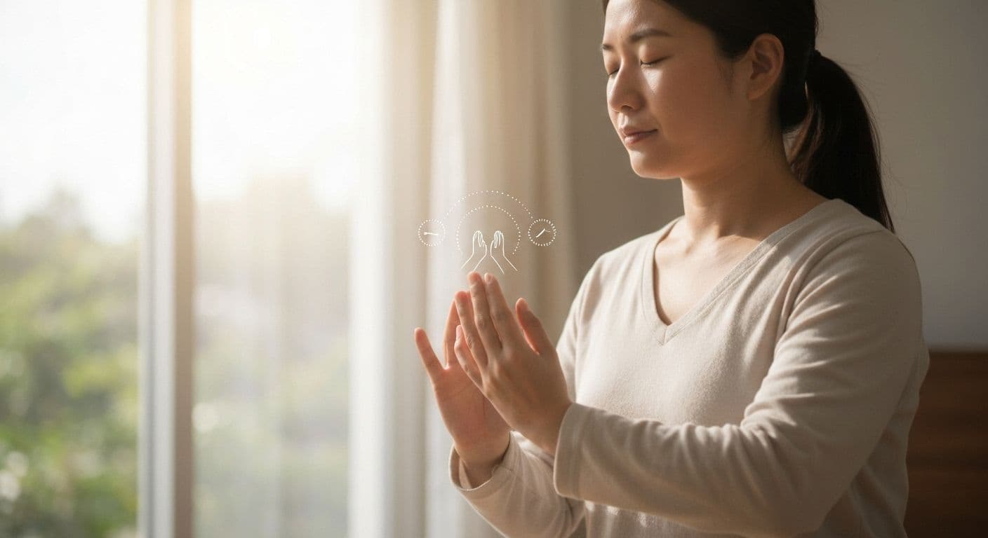 Person practicing daily micro-habits for increasing self awareness emotional intelligence during morning routine