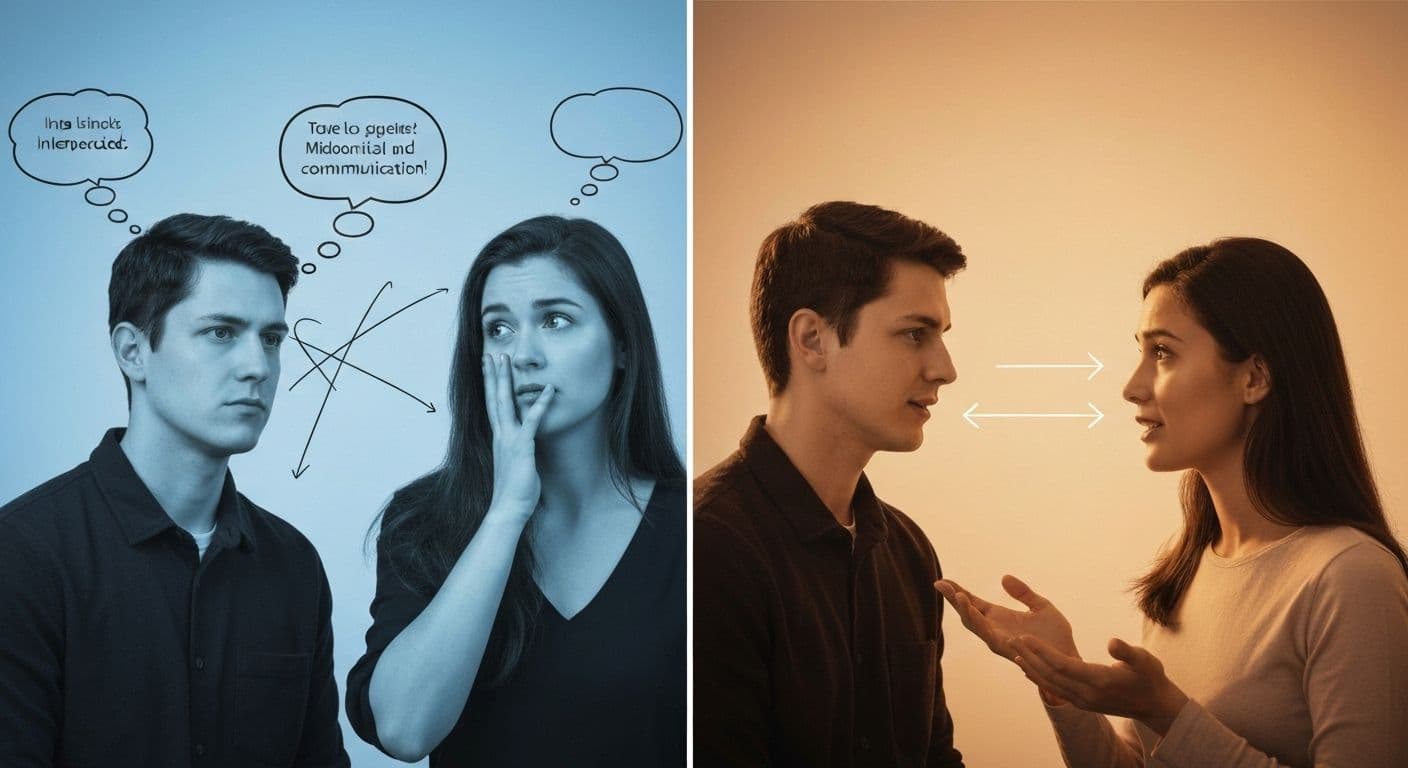 Two people having a meaningful conversation demonstrating emotional intelligence awareness of others