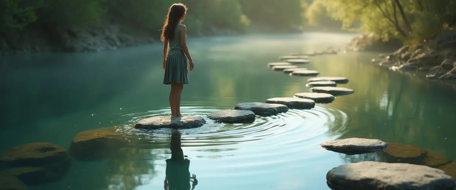 Person channeling excessive self-awareness into productive self-improvement activities