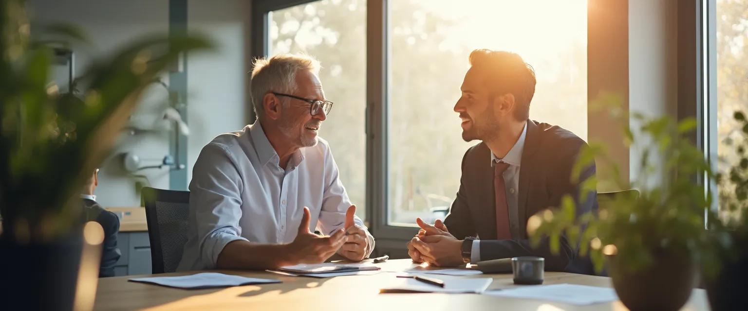 Professionals demonstrating the importance of emotional intelligence at work during conflict resolution
