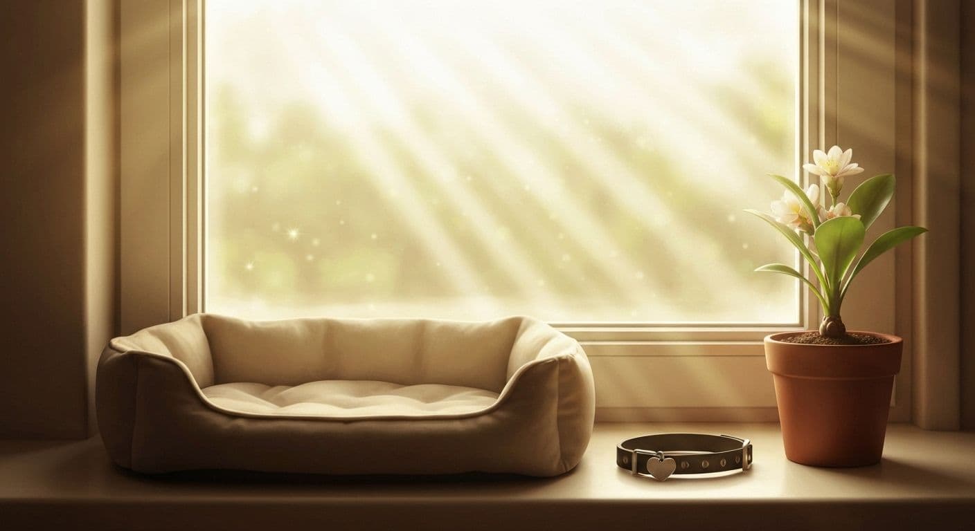 Person peacefully reflecting while coping with loss of cat, representing emotional growth and healing