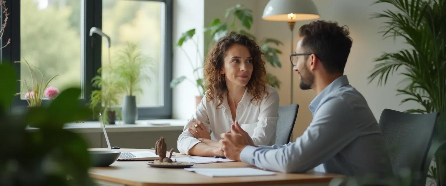 Professional demonstrating the five keys to mindful communication in a high-pressure meeting