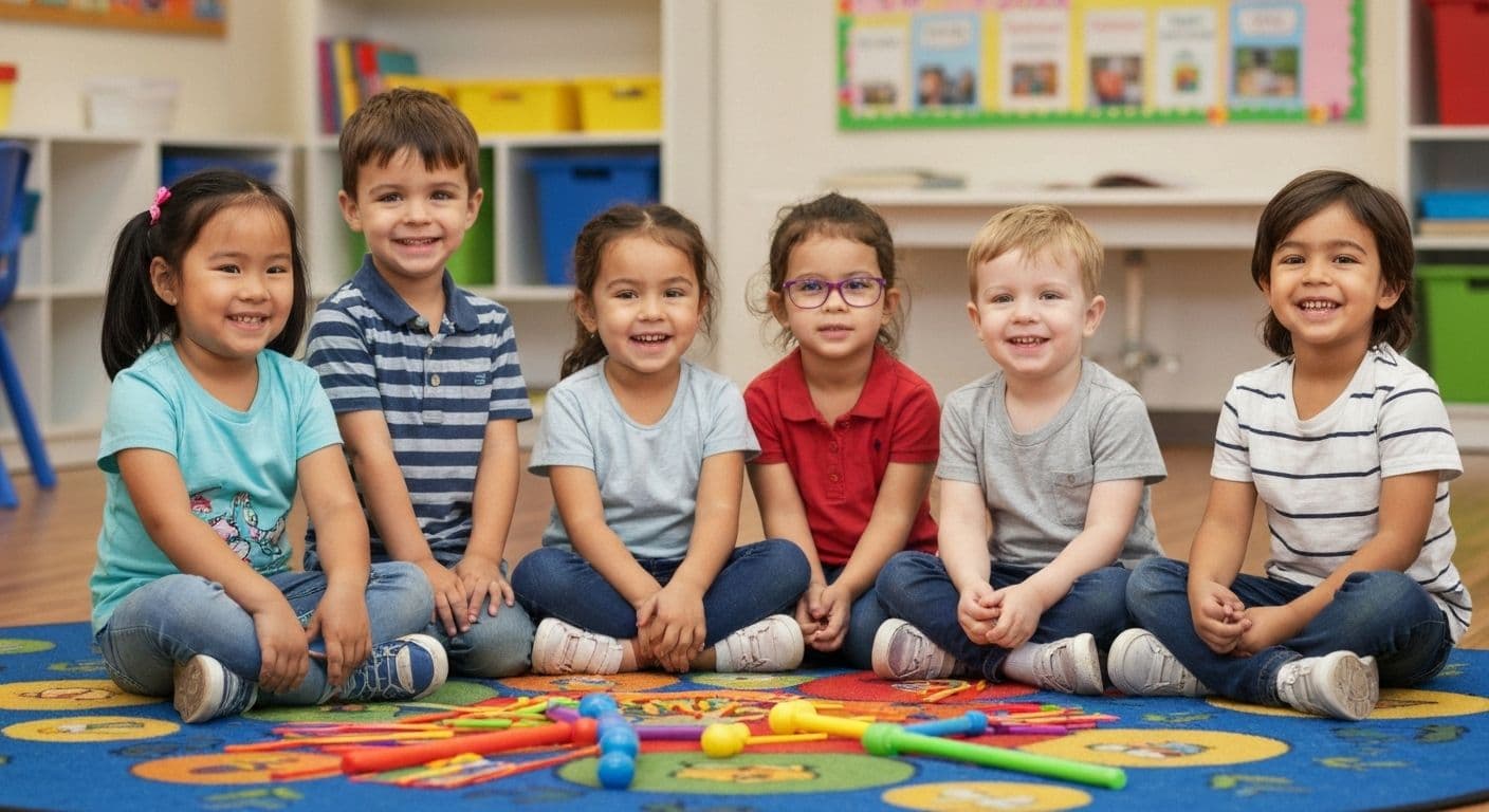 Preschooler playing emotion recognition game building self awareness in early childhood