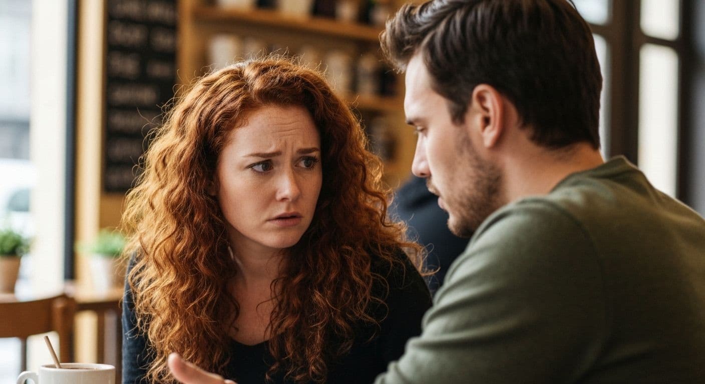 Person thoughtfully considering whether to become the heartbreak messenger for a friend
