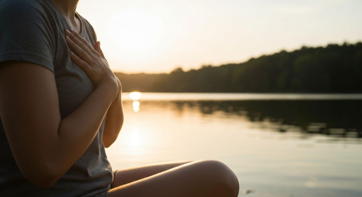 Person finding emotional balance after heartbreak through mindful emotional processing