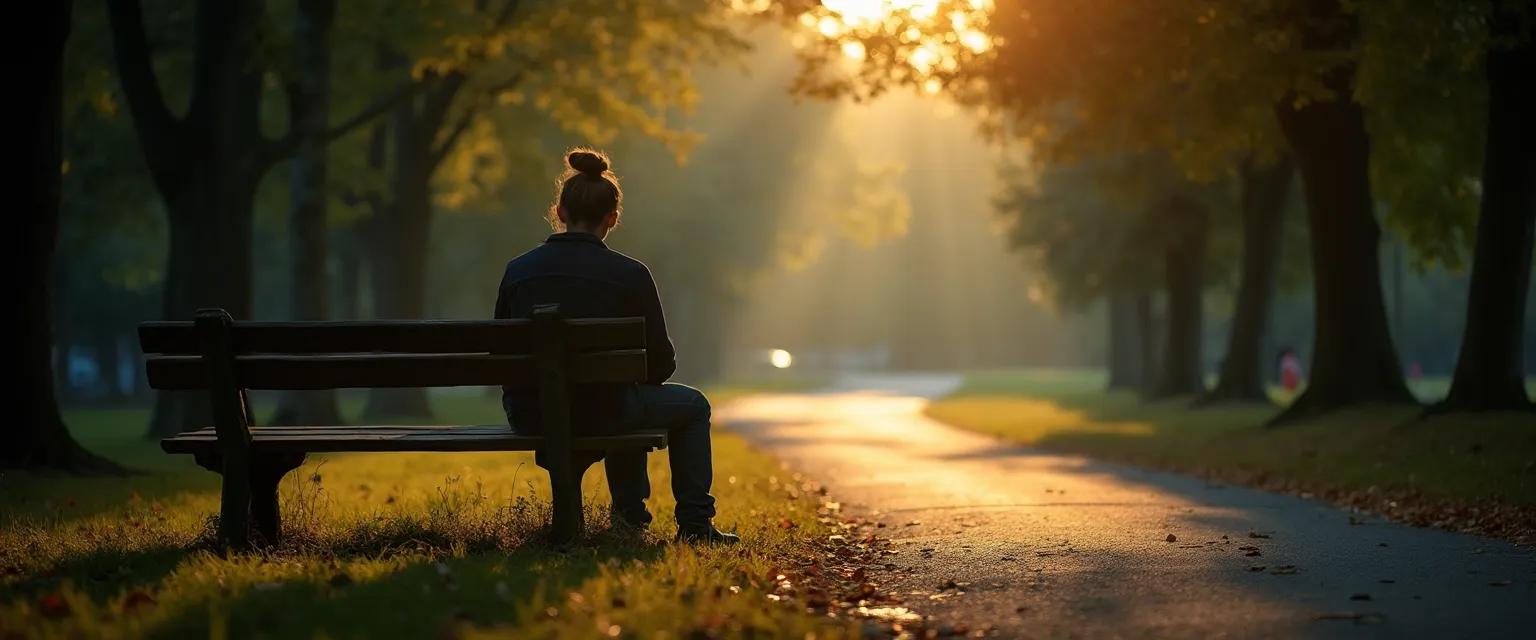 Person finding peace and healing after experiencing bipolar sudden breakups