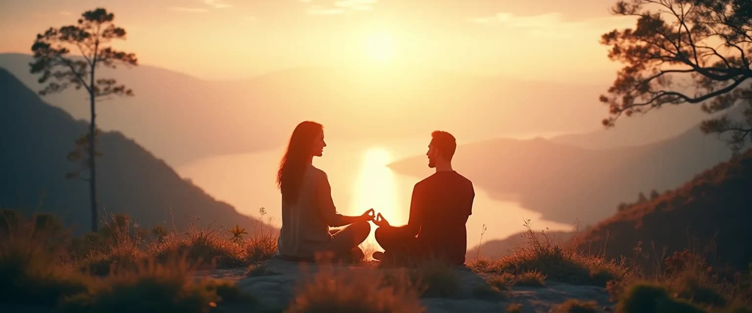 Person practicing compassionate mind techniques during conflict resolution