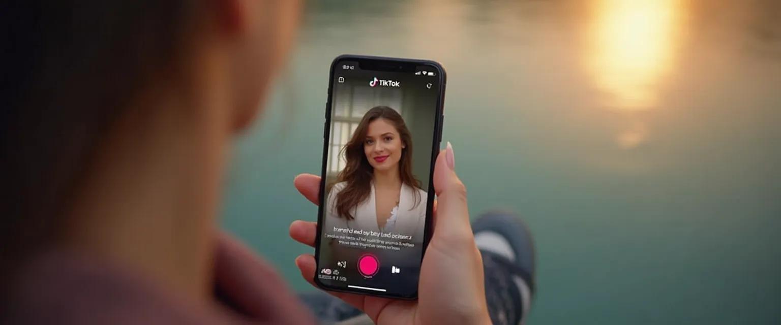 Person resetting their TikTok algorithm after a breakup by engaging with new content