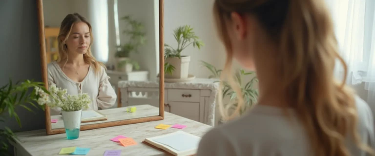 Person practicing Goleman self-awareness techniques during daily activities