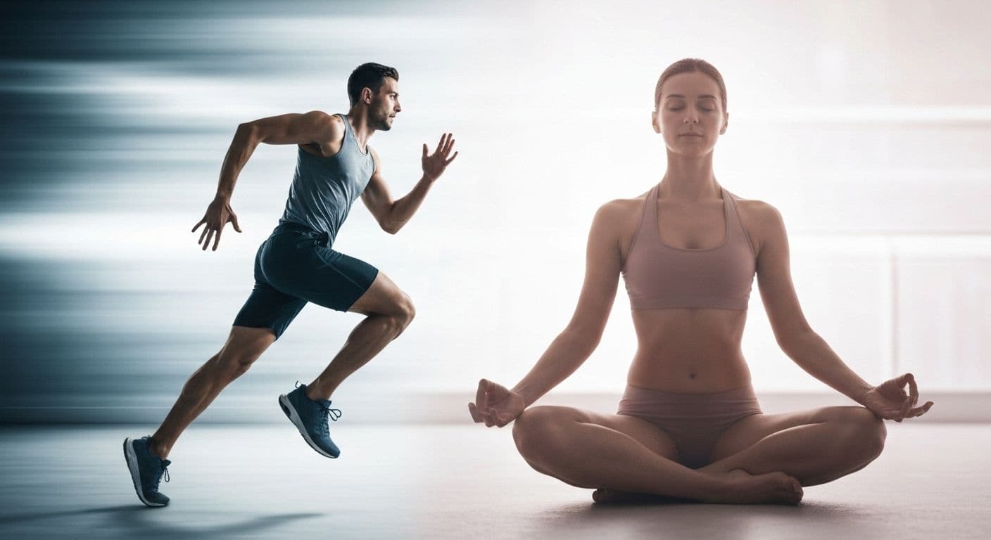 Person engaged in physical movement training to build an unbeatable mind and mental resilience