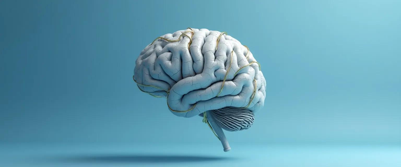 Blueprint diagram showing the process of designing the mind for stress resilience