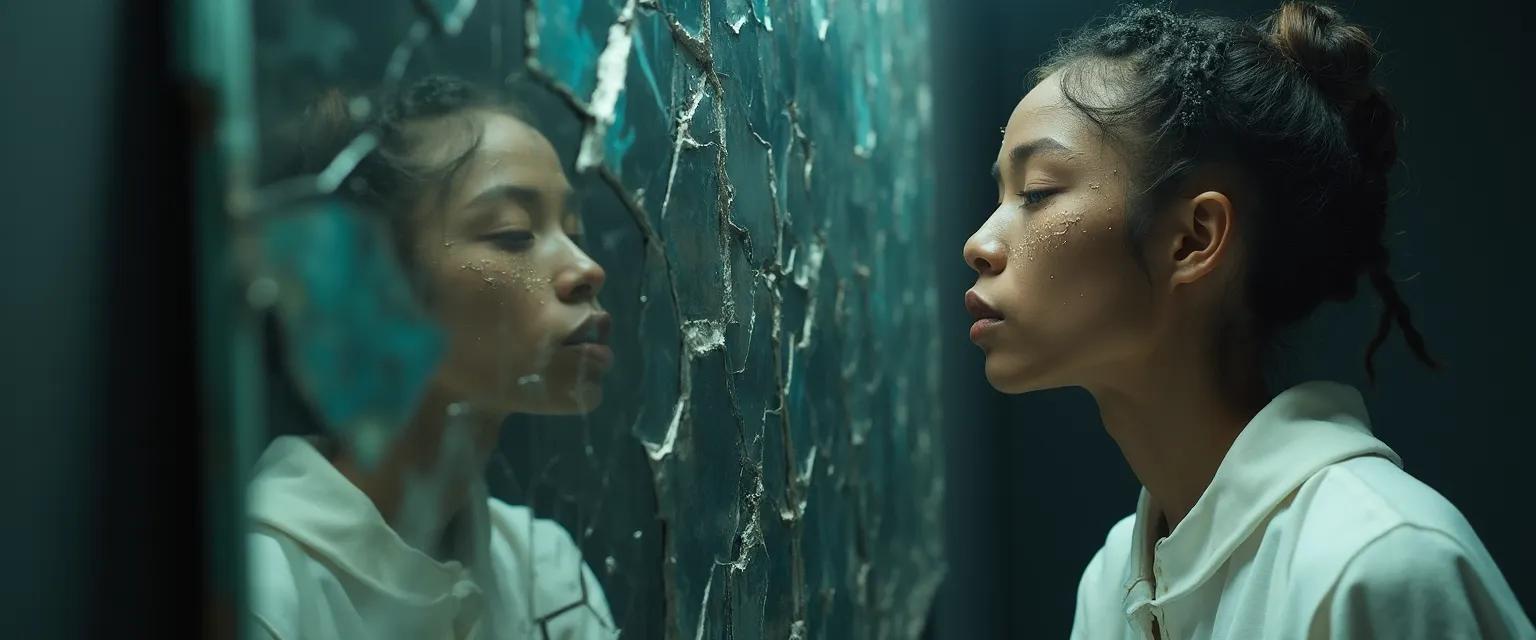 Person reflecting on how to accurately describe their level of self-awareness