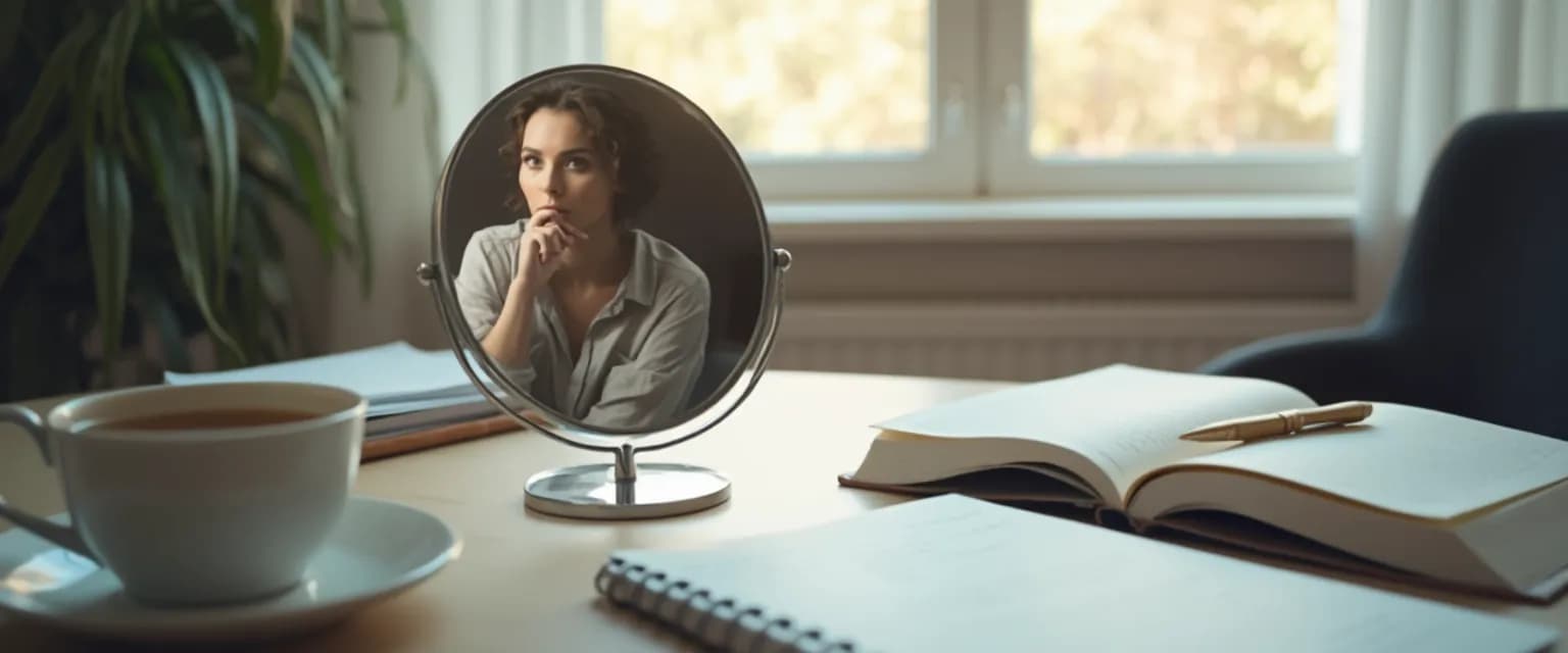 Professional practicing self-awareness at the workplace through daily reflection