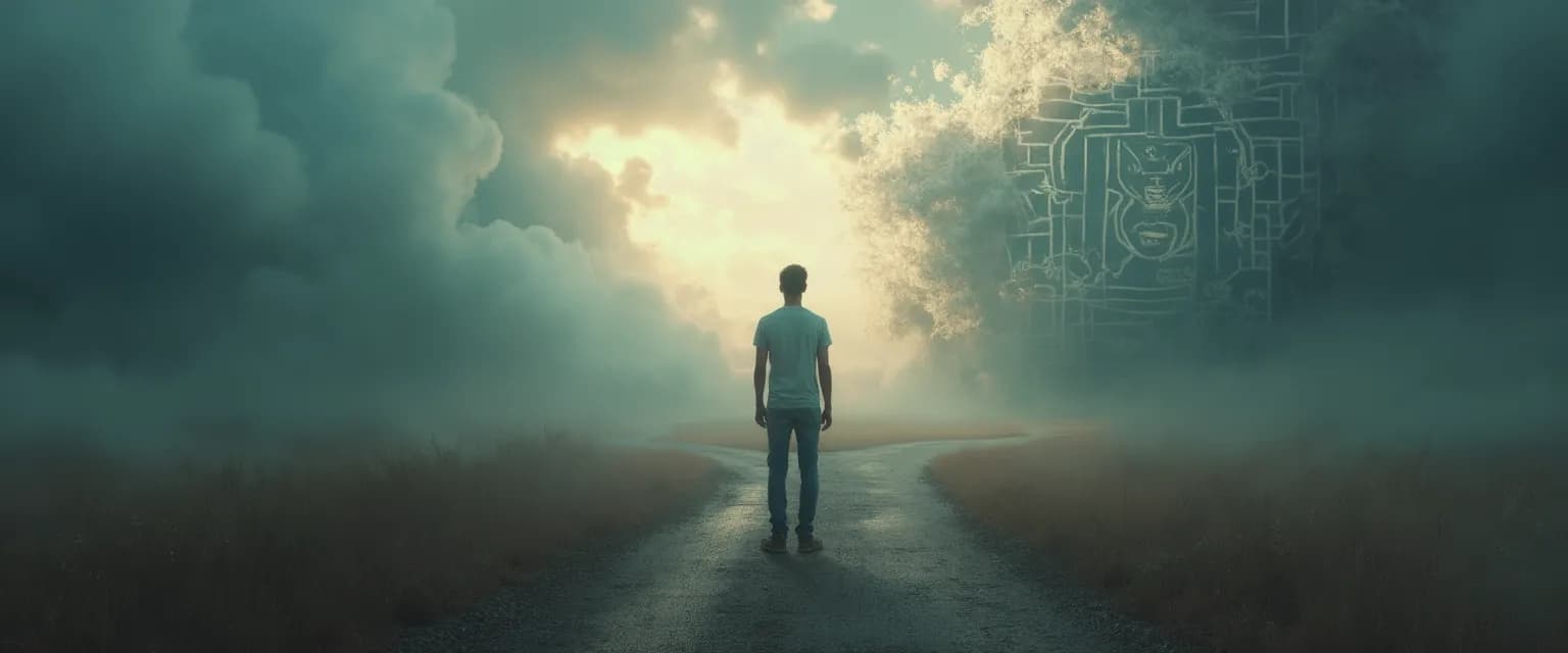 Person contemplating whether they're temporarily unhappy or stuck in a rut when feeling 'I'm not happy'