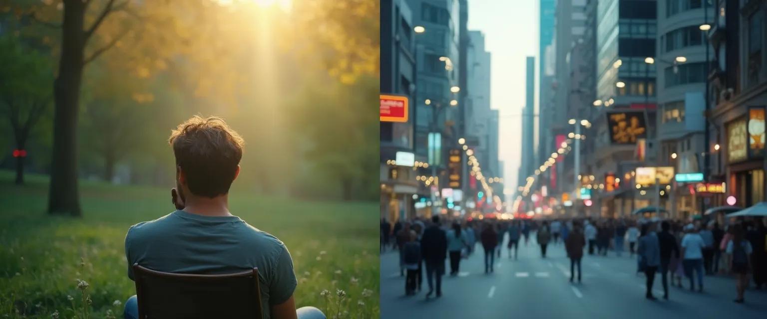 Person modifying their environment to reduce anxiety and environmental triggers