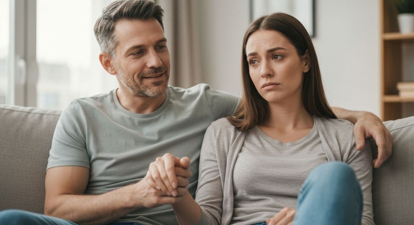 Two friends embracing in comfort, illustrating what to say to a friend that lost someone during difficult times