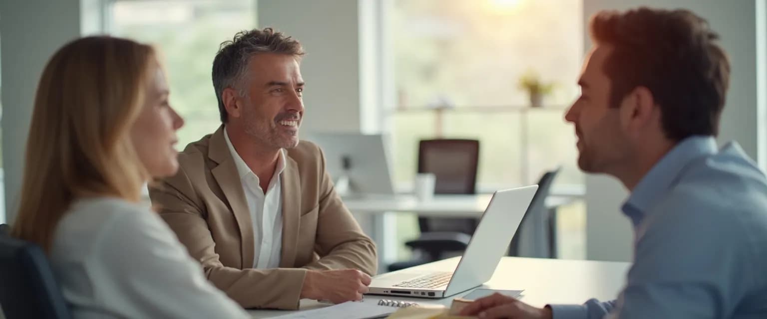 Professional using effective anger issue management techniques during a tense workplace meeting