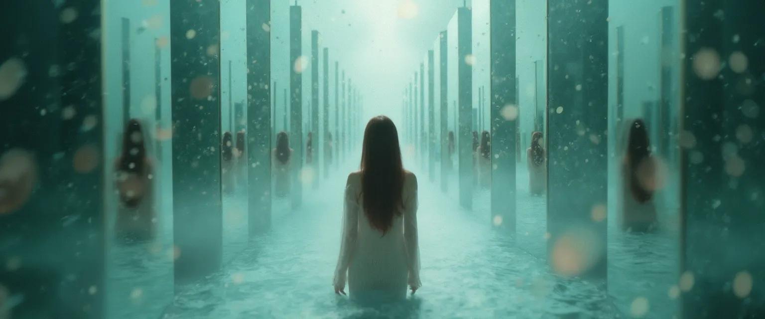 Person engaging in unconventional self-awareness and self-assessment exercises for deeper personal insight