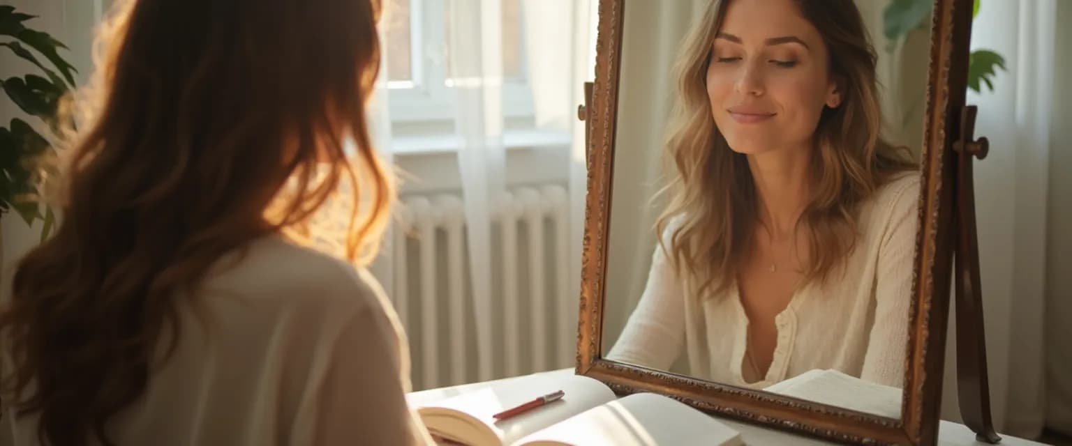 Person practicing daily reflection ritual for identity and self awareness