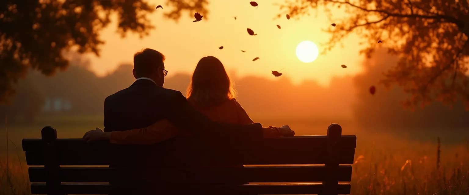 Person providing silent support to someone who has lost someone important