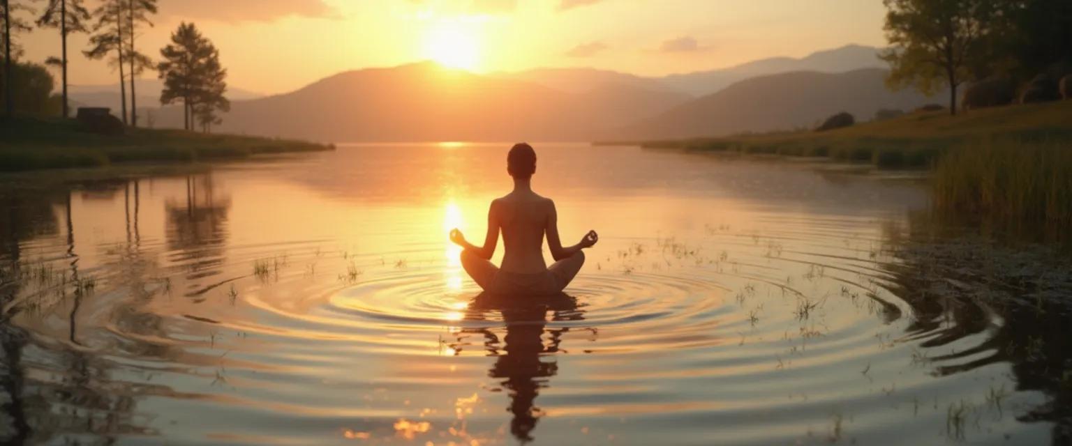 Person practicing daily self-awareness exercises for personal development and growth