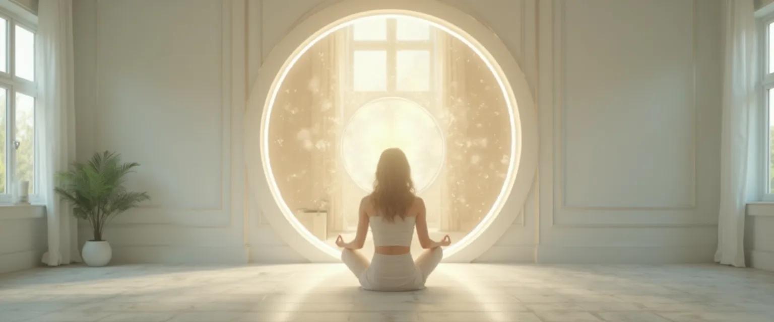 Person practicing daily exercises to explain the self awareness process through mindful reflection