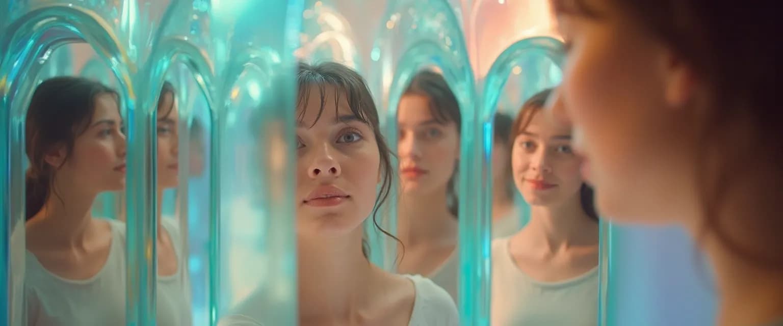 Playful games that explain the self awareness process with colorful brain visualization